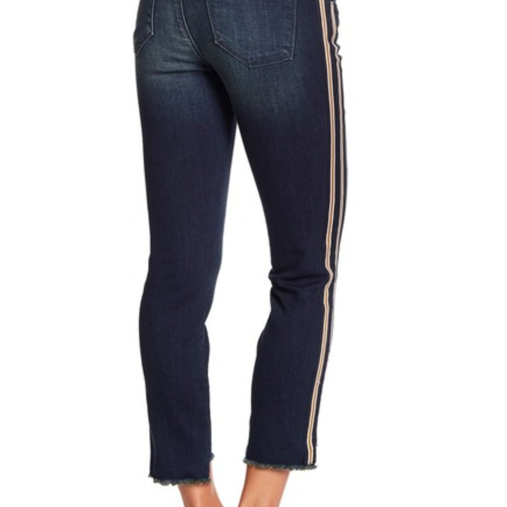 KFtK Emma Side tape Ankle Straight Leg Jeans HTF - Picture 7 of 8